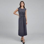 Womens Sleeveless Side Tie Dress