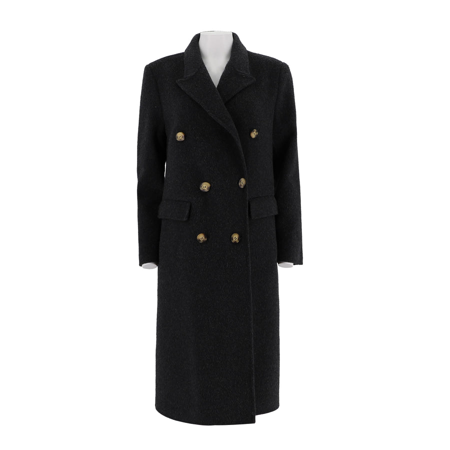Suit Style Long Woolen Jacket