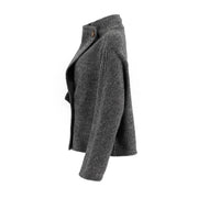 Short Woolen Herringbone Jacket