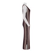 U-Neck Mixed Yarn Striped Tank Dress
