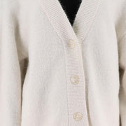 Single Breasted V-Neck Cardigan Sweater