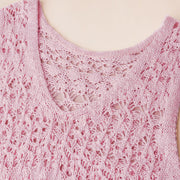 Crochet Stitch Knit Tank