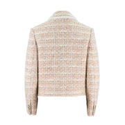 Womens Merino Wool-Blend Short Jacket