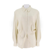 Polo Collar Loose Fit Combed Cotton Shirt
