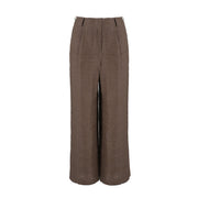 Wide-Leg Linen Trousers