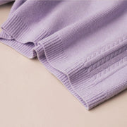 Elastic Waist Cable Knit Shorts