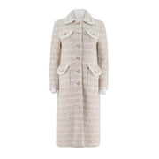 Womens Merino Wool-Blend Long Jacket