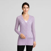Lightweight Mid-Length Button Up Cardigan