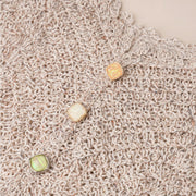 V-Neck Cropped Knit Top