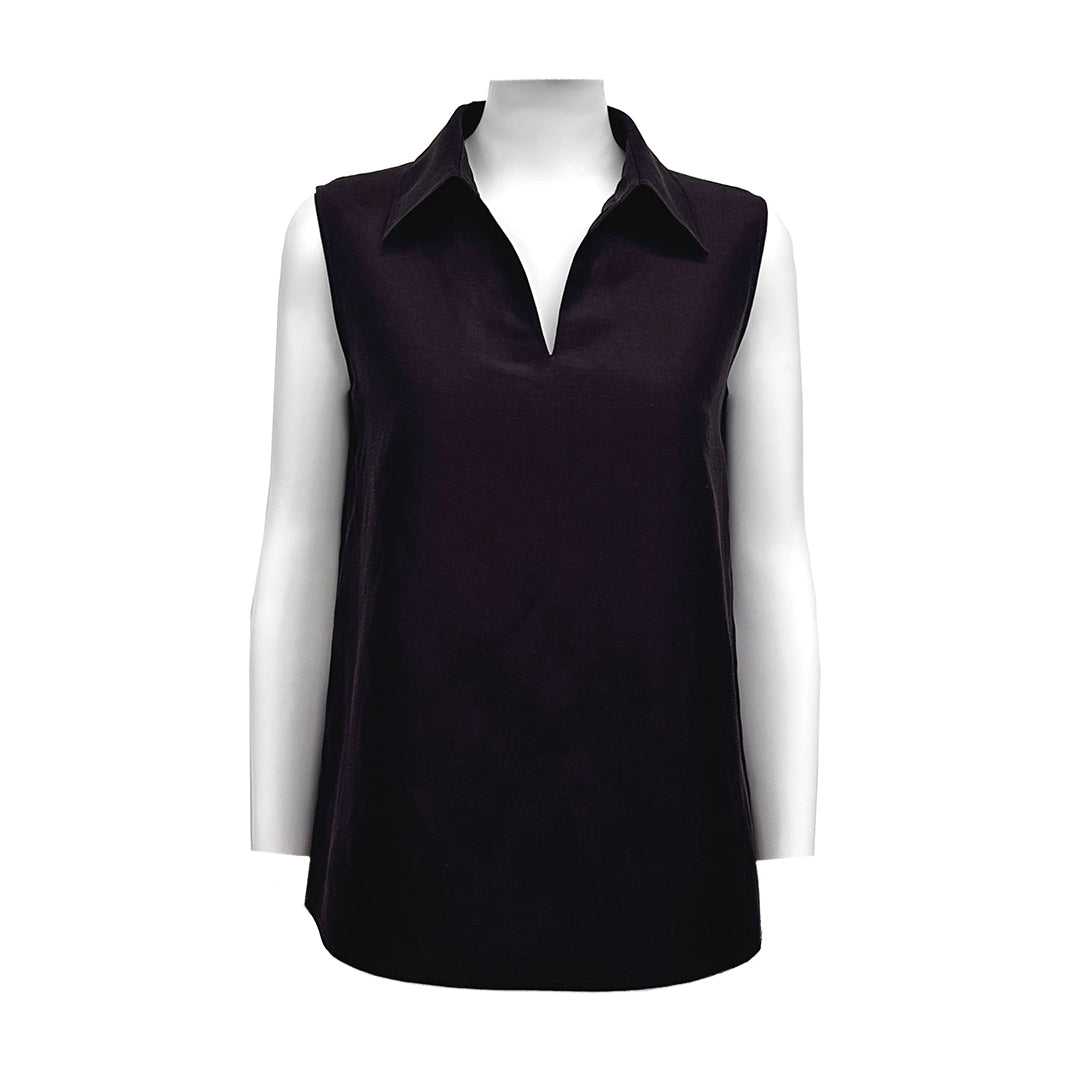 Half Open Lapel Top