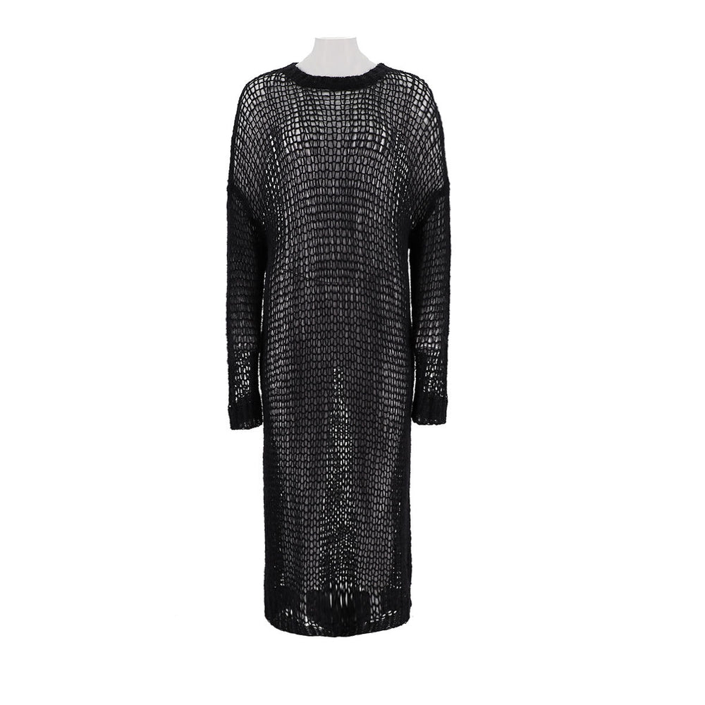 Loose Knit Alpaca Merino Wool Dress