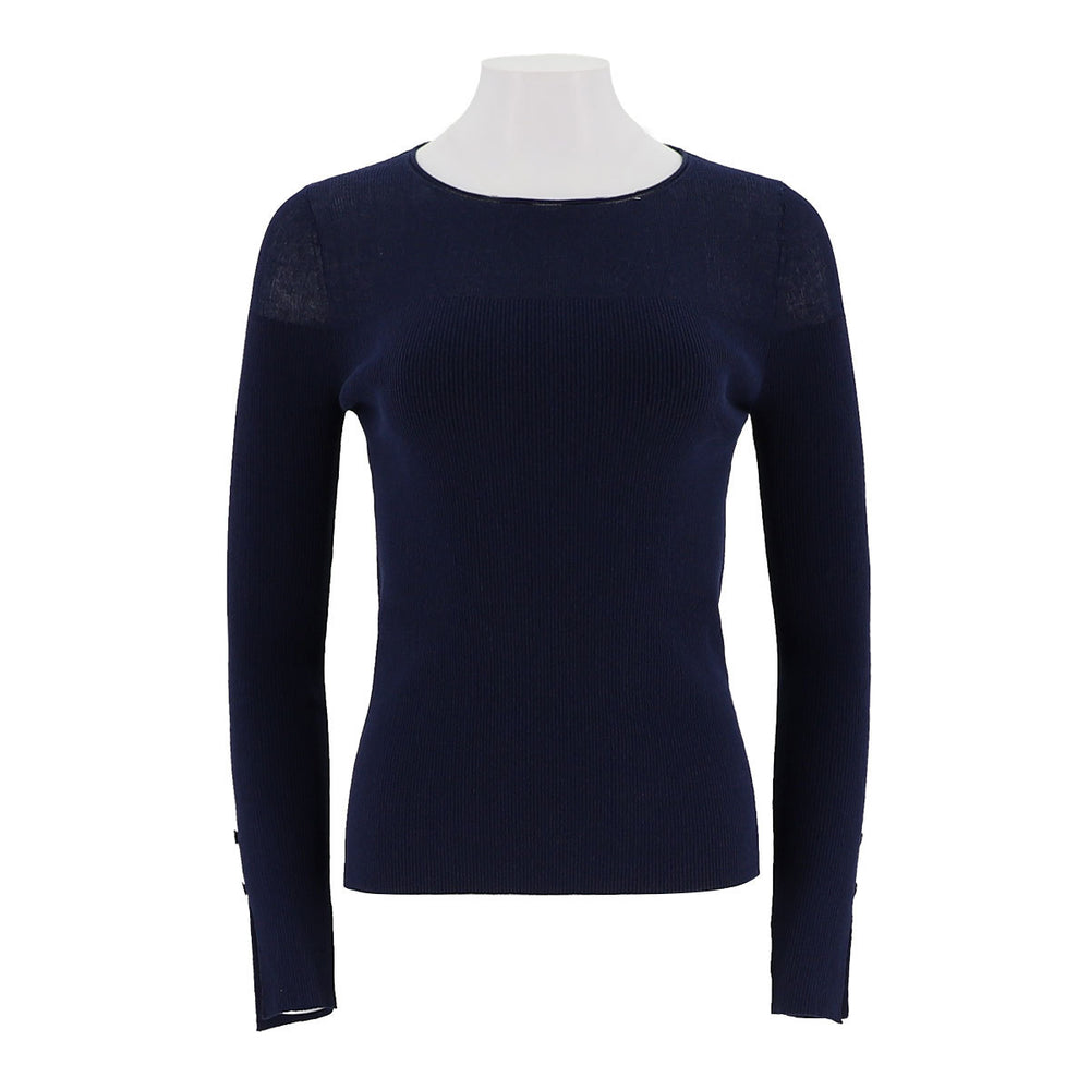 Long-Sleeve Knitted Pullover