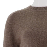 Womens Cashmere Cropped Short Sleeve Sweater