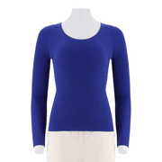 Women'S U-Neck Long Sleeved Top