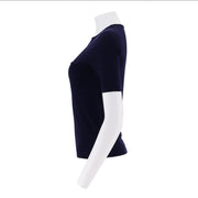Silk Cotton Short Sleeve Sweater