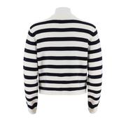 Women'S Open Chest Long Sleeved Striped Shirt