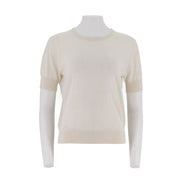 Round Neck Short Sleeve Cashair Sweater