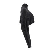 High Neck Knitted Pullover Sweater
