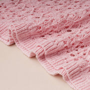 Collared Crochet Stitch Knit Pullover