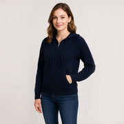 Hooded Zip Up Cardigan