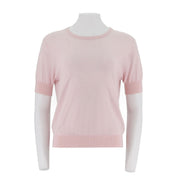 Round Neck Short Sleeve Cashair Sweater