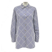 Loose Long Striped Shirt