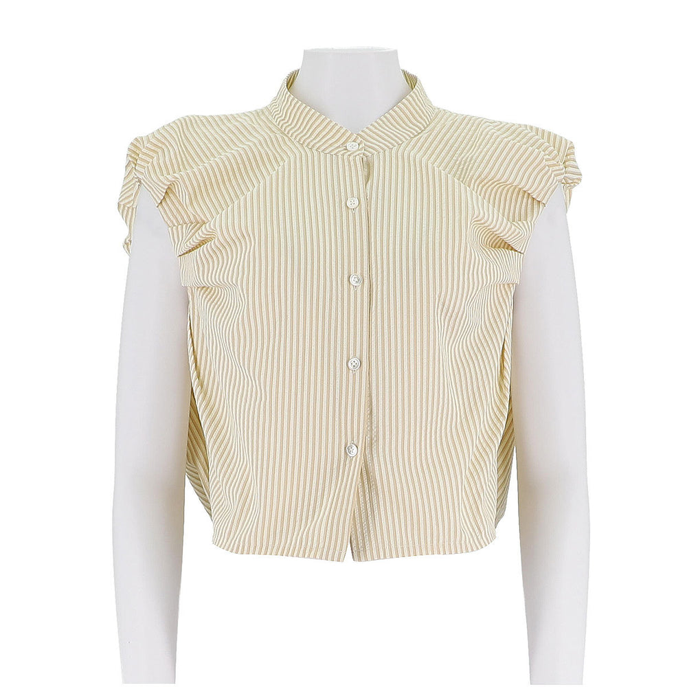 Striped Button Up Woven Shirt