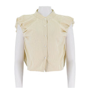 Striped Button Up Woven Shirt