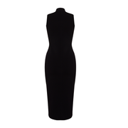 Women'S Long Sleeved High Neck Dress