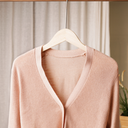 Women'S V-Neck Long Sleeved Open Chest
