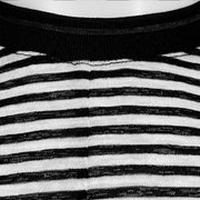 Round Neck Sleeveless Striped Shirt