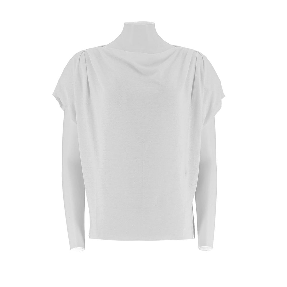 Recreational T-Shirt With A Loose Collar
