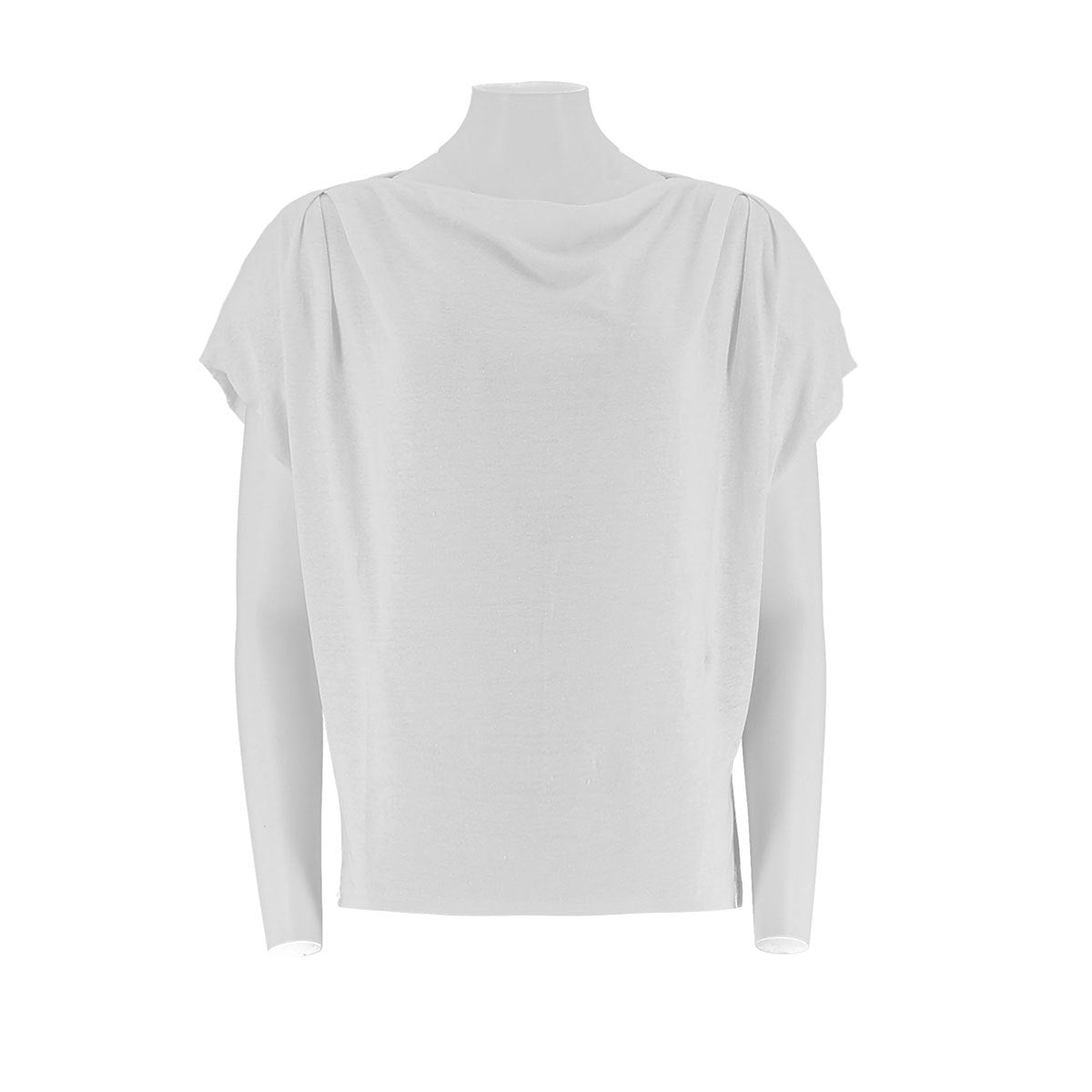 Recreational T-Shirt With A Loose Collar