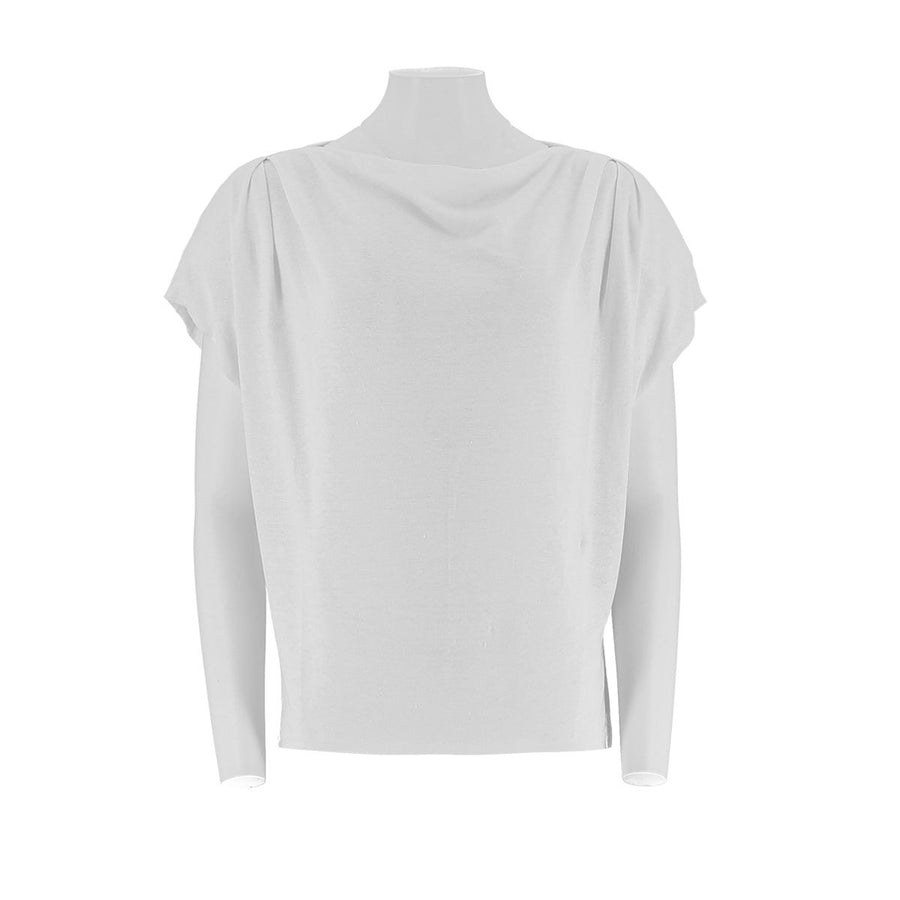 Recreational T-Shirt With A Loose Collar