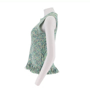Round Neck Camisole With Shoulder Sleeves And Tassel Vest