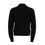 Mock-Neck Raglan Knit Pullover