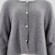 Round Neck Single Breasted Knitted Sweater