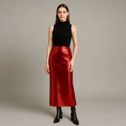 Sequin Wrapped Hip Skirt