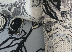 Monochrome knit textile detail